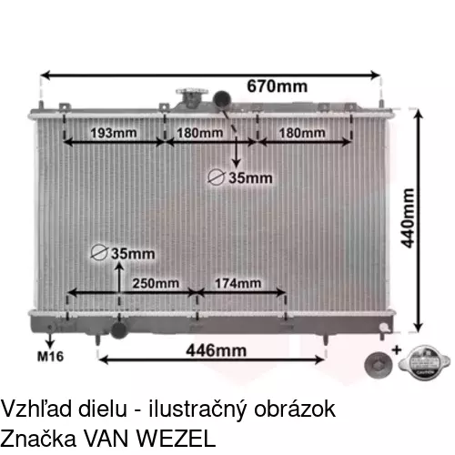 Chladiče vody POLCAR 5232084K