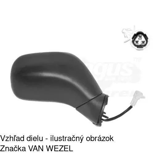 Vonkajšie zrkadlo 5503524M /POLCAR/ - obr. 2