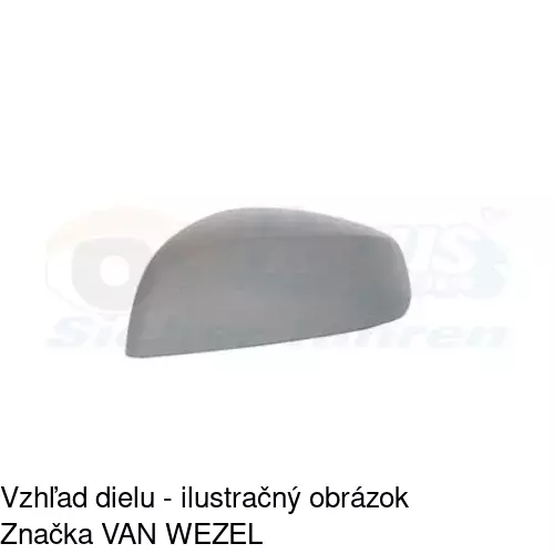 Rám vonkajšieho zrkadla 550654TM /POLCAR/ - obr. 3