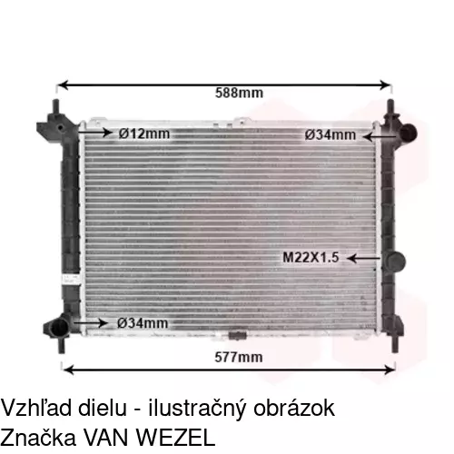 Chladiče vody 550708-8 /POLCAR/ - obr. 2