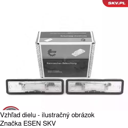 Svetlo na osvetlenie evidenčného čísla 5507957S /POLCAR/ - obr. 2