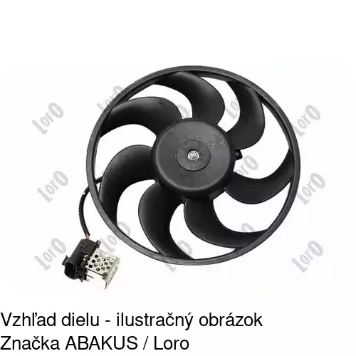Ventilátor bez krytu / podpery 550823U1 /POLCAR/ - obr. 5