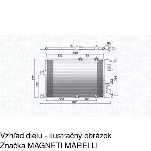 Chladiče klimatizácie 5508K8C1S /POLCAR/ - obr. 1