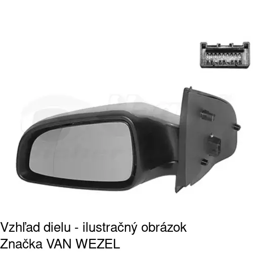 Vonkajšie zrkadlo 5509516M /POLCAR/ - obr. 3