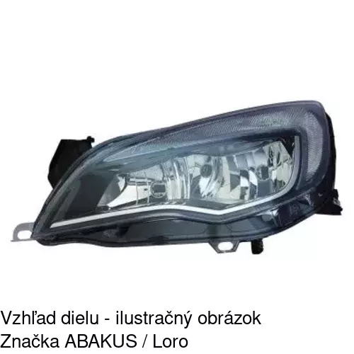 Hlavný reflektor 5511092H /POLCAR/ - obr. 2