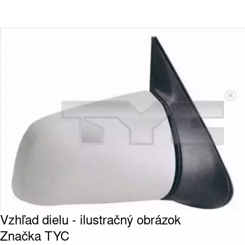Vonkajšie zrkadlo 5514526E /POLCAR/ - obr. 2