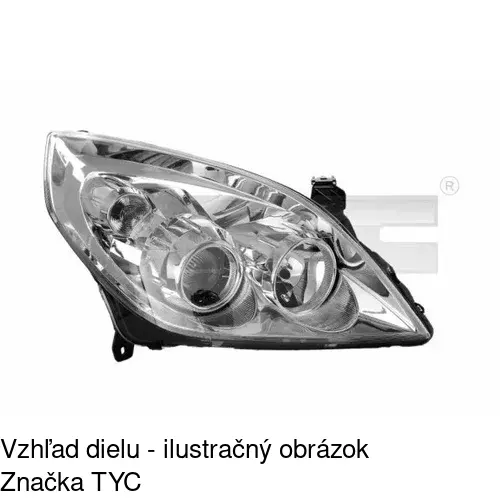 Hlavný reflektor POLCAR 551909-E