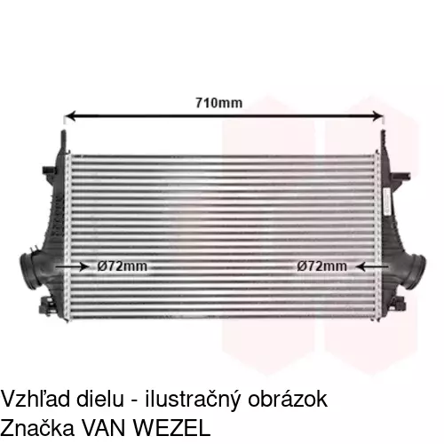 Chladiče vzduchu (Intercoolery) 5520J8-1 /POLCAR/ - obr. 4