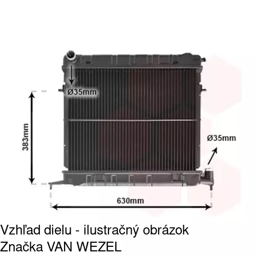 Chladiče vody 552508A4 /POLCAR/ - obr. 2