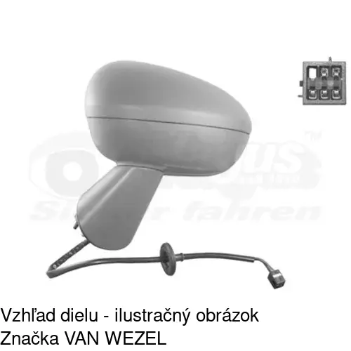 Rám vonkajšieho zrkadla 554654PM /POLCAR/ - obr. 4