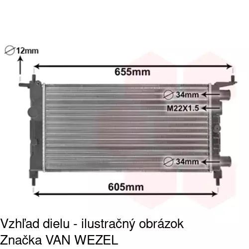 Chladiče vody 555508-2 /POLCAR/ - obr. 5