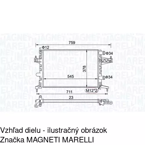 Chladiče vody 555608B1 /POLCAR/ - obr. 1