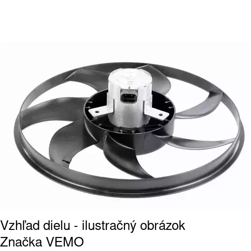 Ventilátor bez krytu / podpery 555623U2 /POLCAR/ - obr. 2