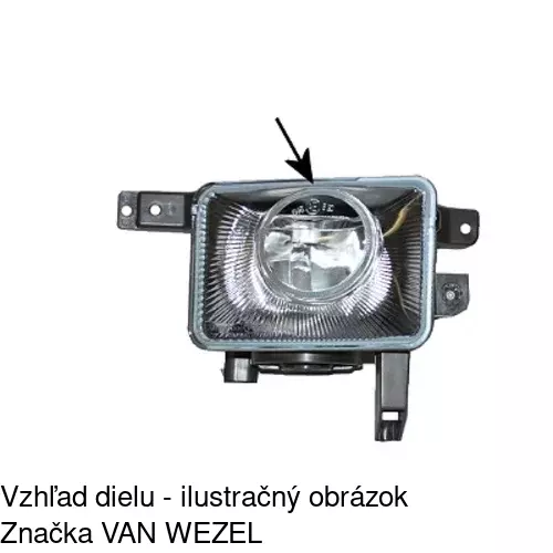 Hmlové svetlo - predné 5557300E /POLCAR/ - obr. 5