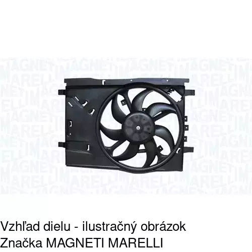 Ventilátor bez krytu / podpery 555823U6 /POLCAR/ - obr. 5