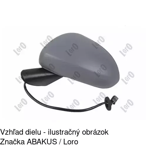 Vonkajšie zrkadlo 5558515S /POLCAR/ - obr. 2