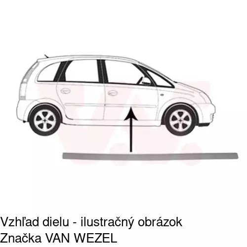 Lišta dverí POLCAR 55590034