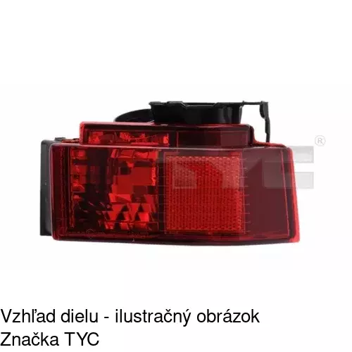 Hmlové svetlo - zadné POLCAR 5559982E
