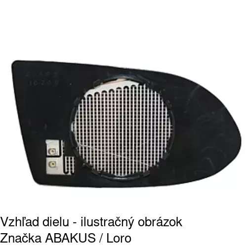 Sklo vonkajšieho zrkadla s držiakom 5560556M /POLCAR/ - obr. 2