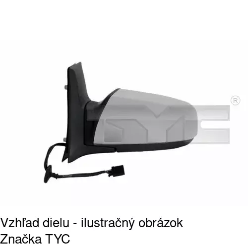 Vonkajšie zrkadlo 5561514S /POLCAR/ - obr. 3