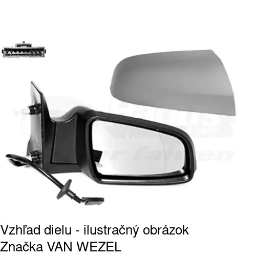 Rám vonkajšieho zrkadla 556155PM /POLCAR/ - obr. 5