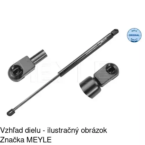 Plynová pružina 5561AB /POLCAR/ - obr. 2