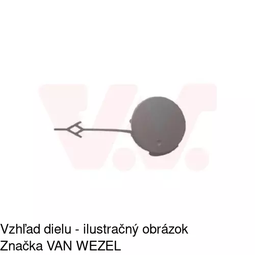 Záslepka ťažného háku POLCAR 55D107-9