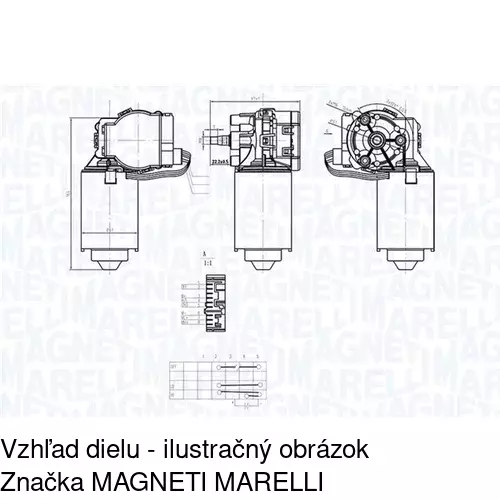 Motorček stieračov 5704SWP1 /POLCAR/ - obr. 1