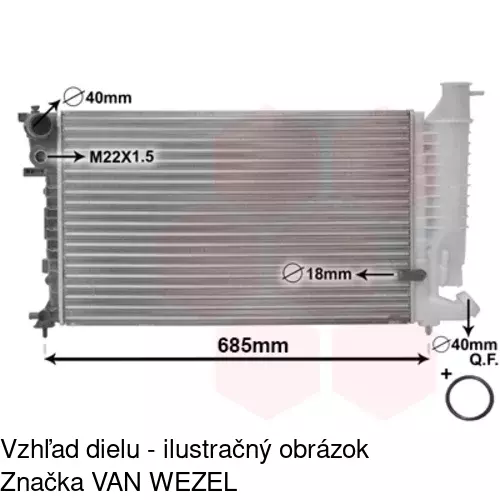Chladiče vody 570708A4 /POLCAR/ - obr. 3