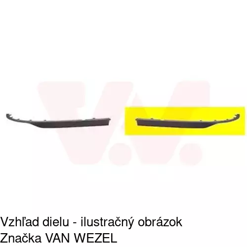 Spojler predného nárazníka POLCAR 5720251R