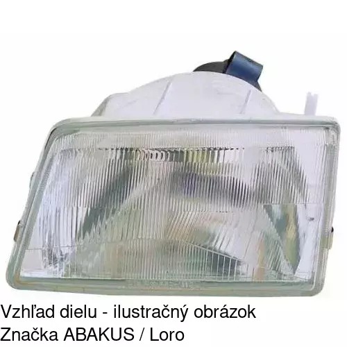 Hlavný reflektor 5722091E /POLCAR/ - obr. 3