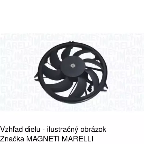 Ventilátor bez krytu / podpery 572323U3 /POLCAR/ - obr. 2