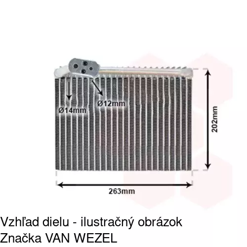 Výparník klimatizácie 5723P8-1 /POLCAR/ - obr. 2
