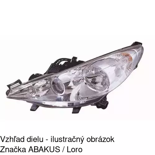 Hlavný reflektor 5724101E /POLCAR/ - obr. 3