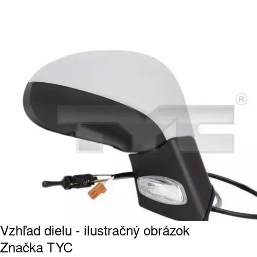 Vonkajšie zrkadlo 5724521E /POLCAR/