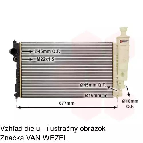 Chladiče vody 57450801 /POLCAR/ - obr. 1