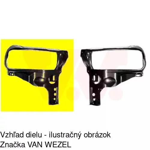 Držiak predného pásu 574604-6 /POLCAR/ - obr. 1