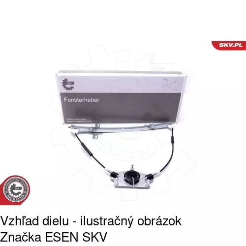 Mechanizmus sťahovania okna elektrický bez motora 5748PSG1 /POLCAR/ - obr. 3