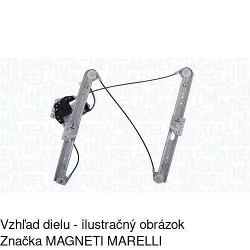 Mechanizmus sťahovania okna elektrický bez motora 5748PSG2 /POLCAR/ - obr. 2