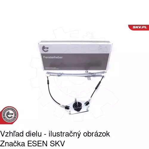 Mechanizmus sťahovania okna elektrický bez motora 5748PSG2 /POLCAR/ - obr. 3