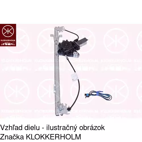 Mechanizmus sťahovania okna elektrický bez motora 5770PSG1 /POLCAR/ - obr. 1