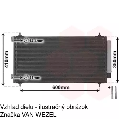Chladiče klimatizácie 5787K83X /POLCAR/ - obr. 3