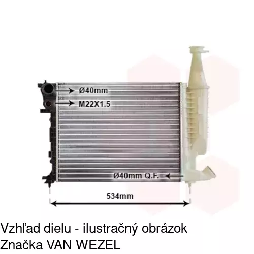 Chladiče vody 579008-1 /POLCAR/ - obr. 3