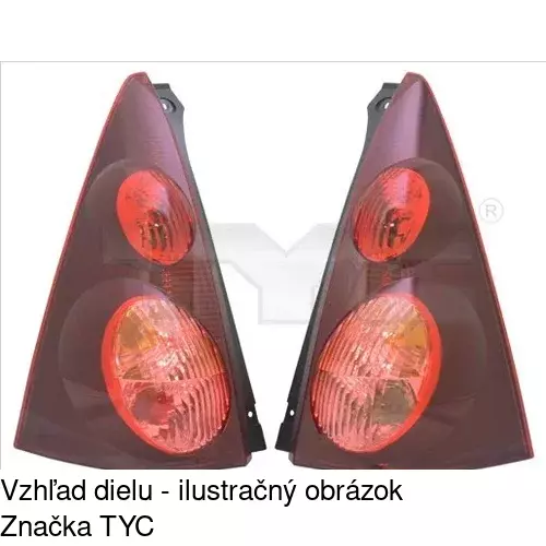 Zadné svetlo POLCAR 57A287-E