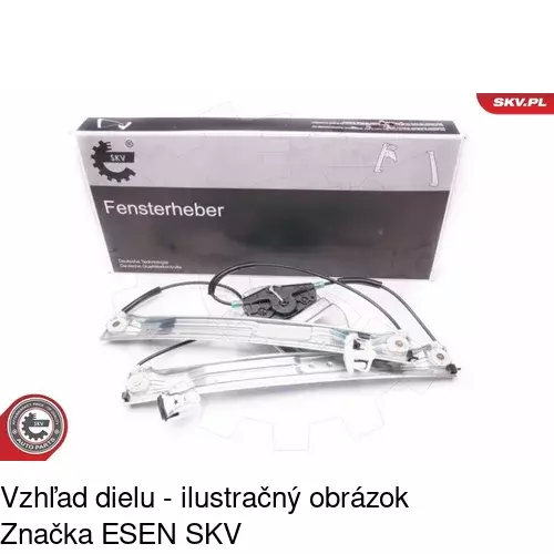 Mechanizmus sťahovania okna elektrický bez motora 57B1PSG1E /POLCAR/ - obr. 1