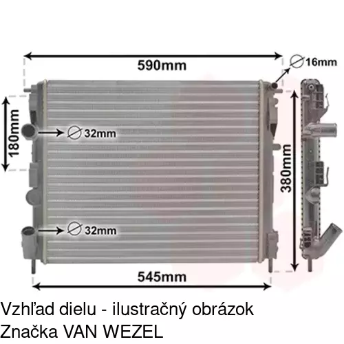 Chladiče vody 6015085X /POLCAR/ - obr. 5