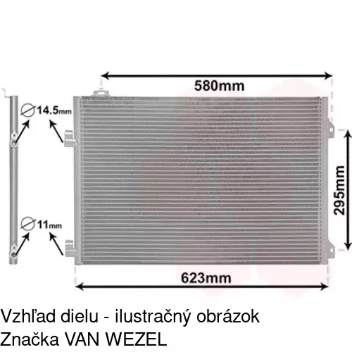 Chladiče klimatizácie 6016K8C2 /POLCAR/ - obr. 4