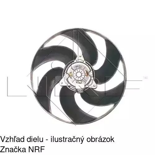 Ventilátor bez krytu / podpery 601923U1 /POLCAR/ - obr. 2