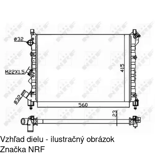 Chladiče vody 603208A1 /POLCAR/ - obr. 2