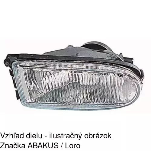 Hmlové svetlo - predné 603229-V /POLCAR/ - obr. 2